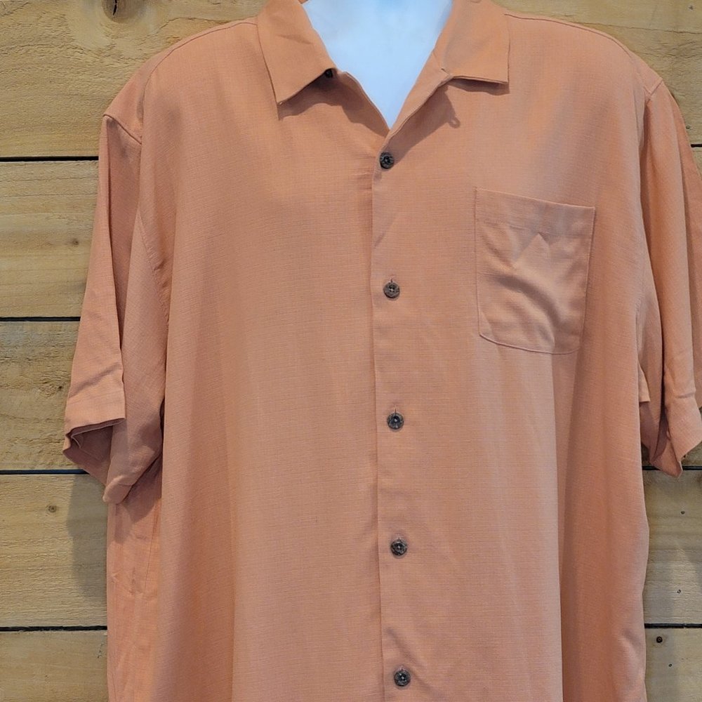 Salmon Original Fit Tommy Bahama Button Down Shirt